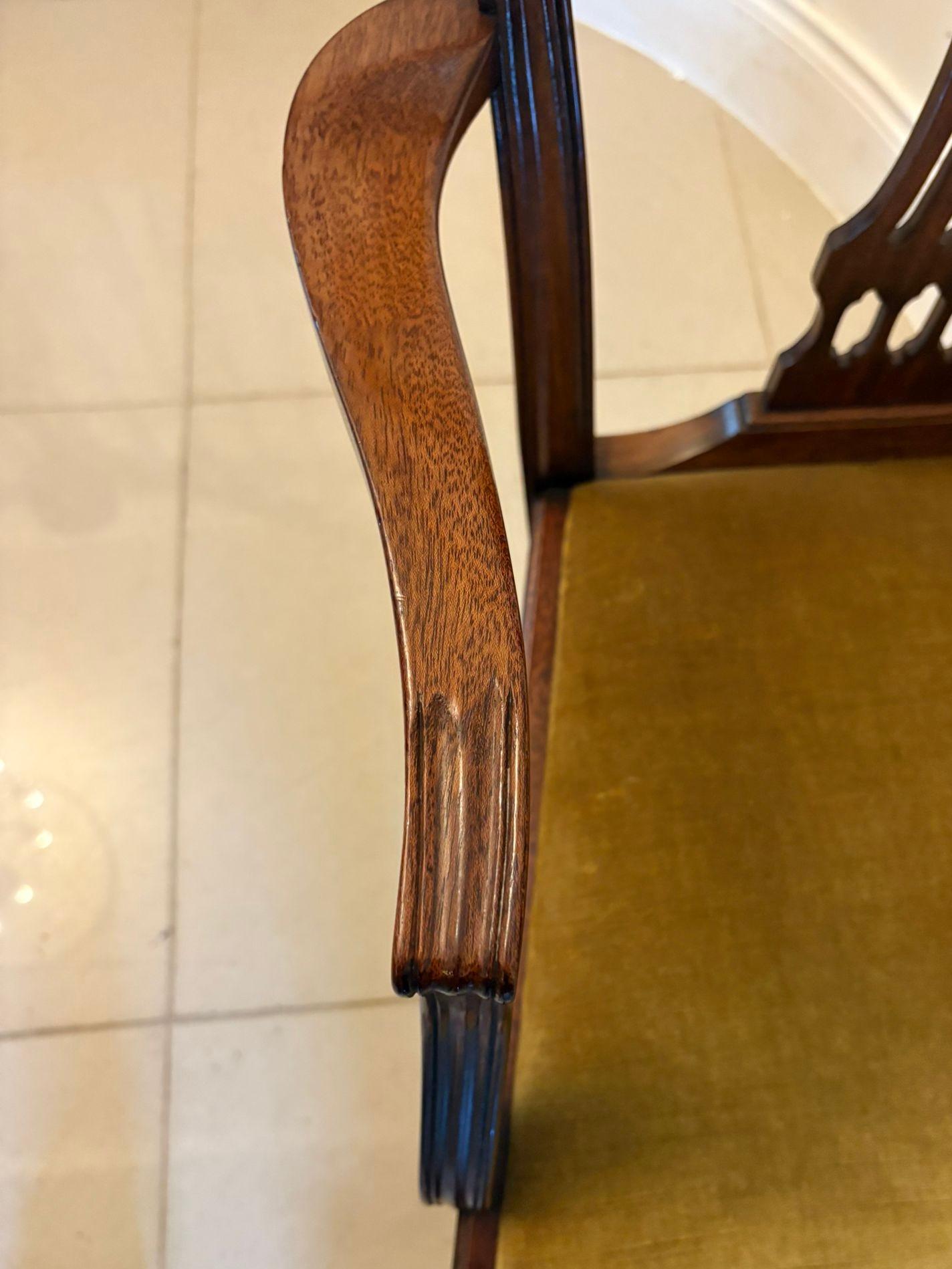 Quality Set of 12 Antique Mahogany Hepplewhite Style Dining Chairs (Mahagoni) im Angebot