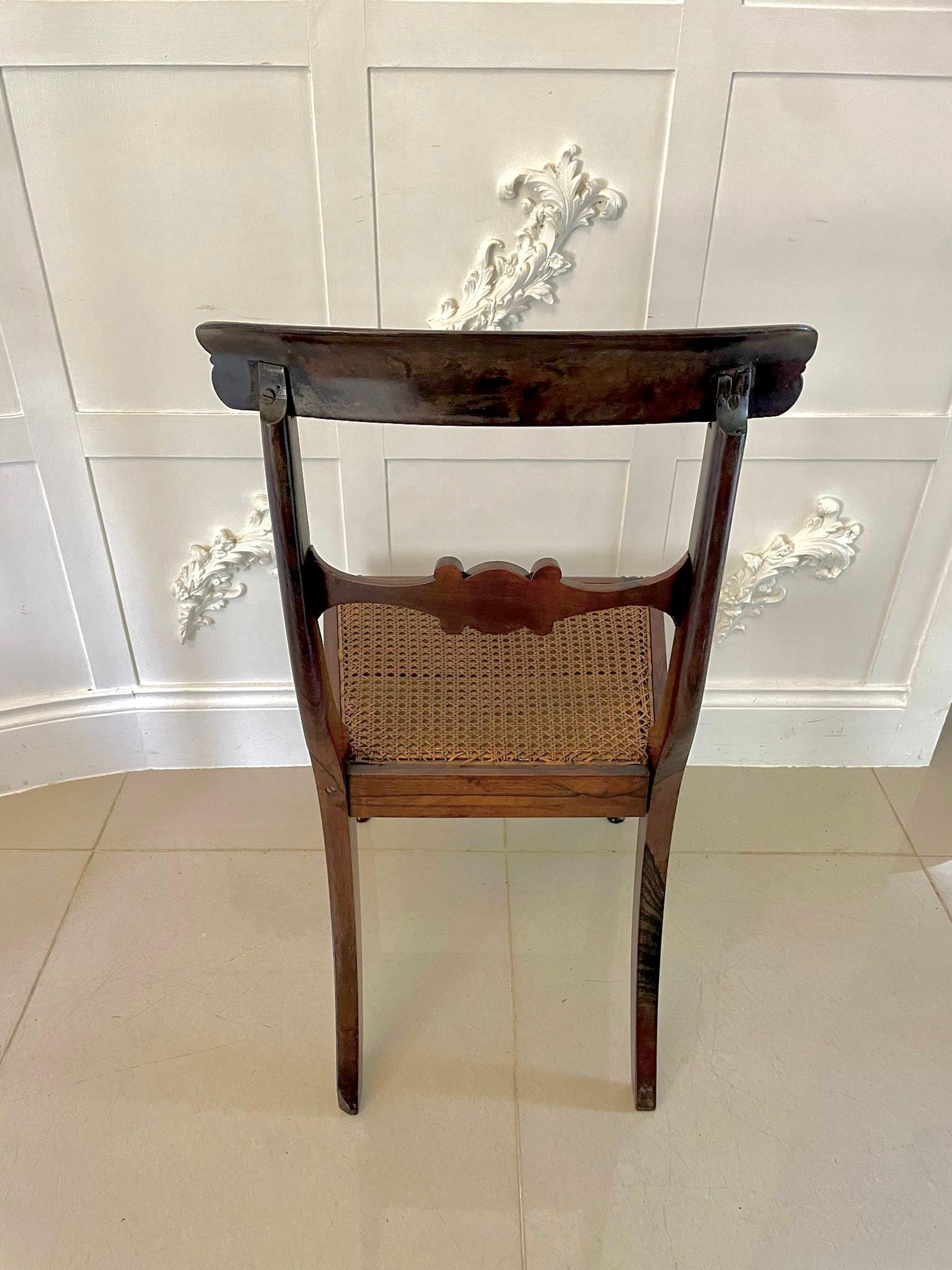  Quality Set of 6 William IV Rosewood Dining Chairs 1