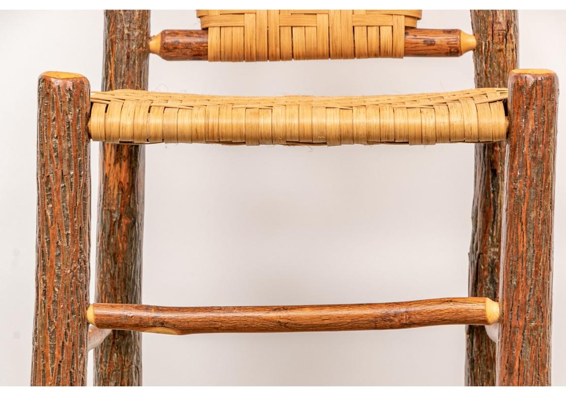 20th Century Quality Set Of Six Adirondack Style Tree Limb Stools For Sale