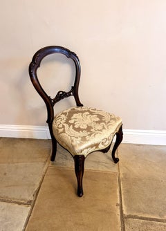 Quality set of six antique Victorian rosewood dining chairs