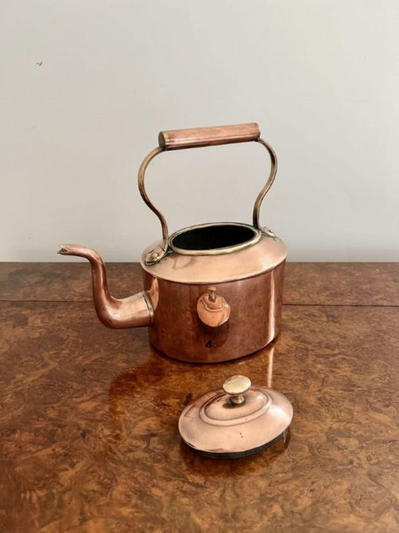 small copper kettle