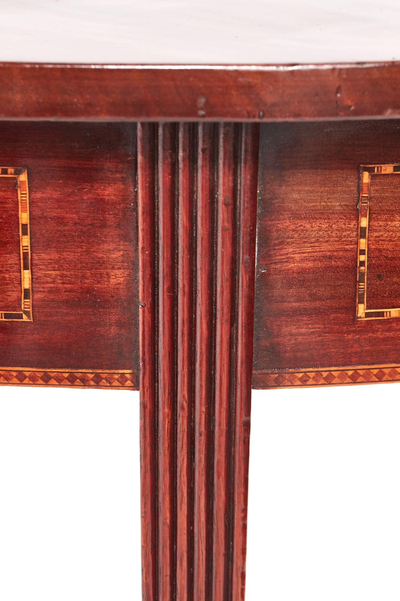 18th Century and Earlier Quality Unusual George III Mahogany Dining or Console Table