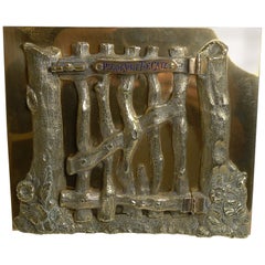 Quality Victorian Bronze Picture Frame by G. Betjemann, Reg. 1867