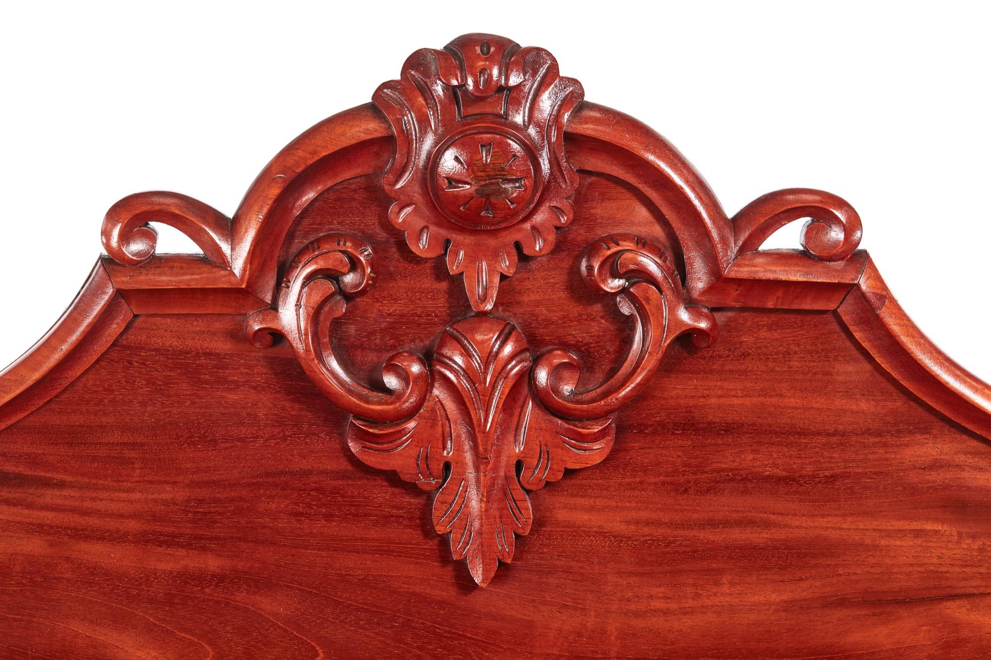 19th Century Quality Victorian Carved Mahogany Sideboard For Sale