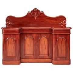 Quality Victorian Carved Mahogany Sideboard