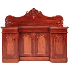 Quality Victorian Carved Mahogany Sideboard