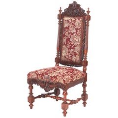 Quality Victorian Carved Rosewood Side Chair