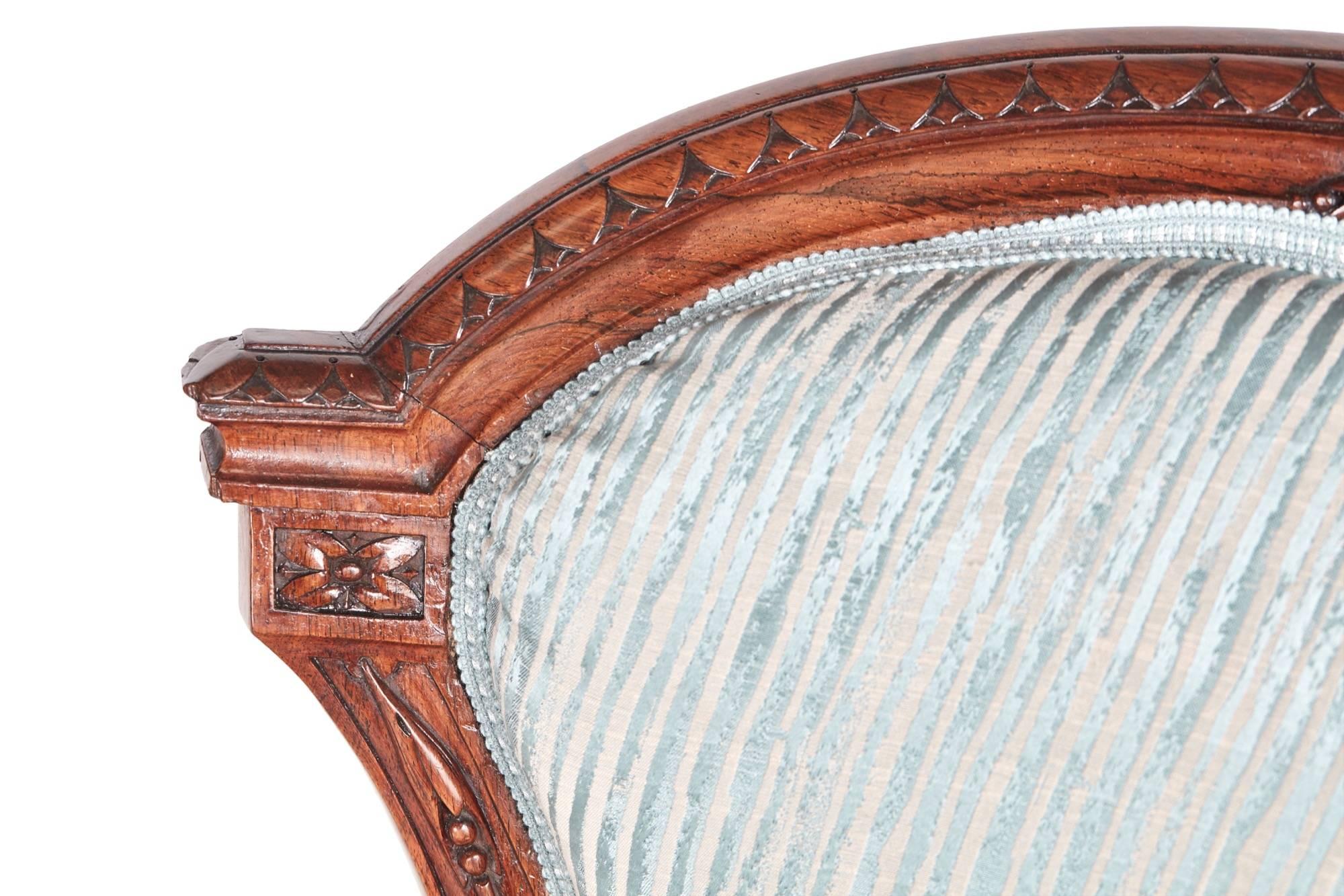 European Quality Victorian Carved Walnut Armchair