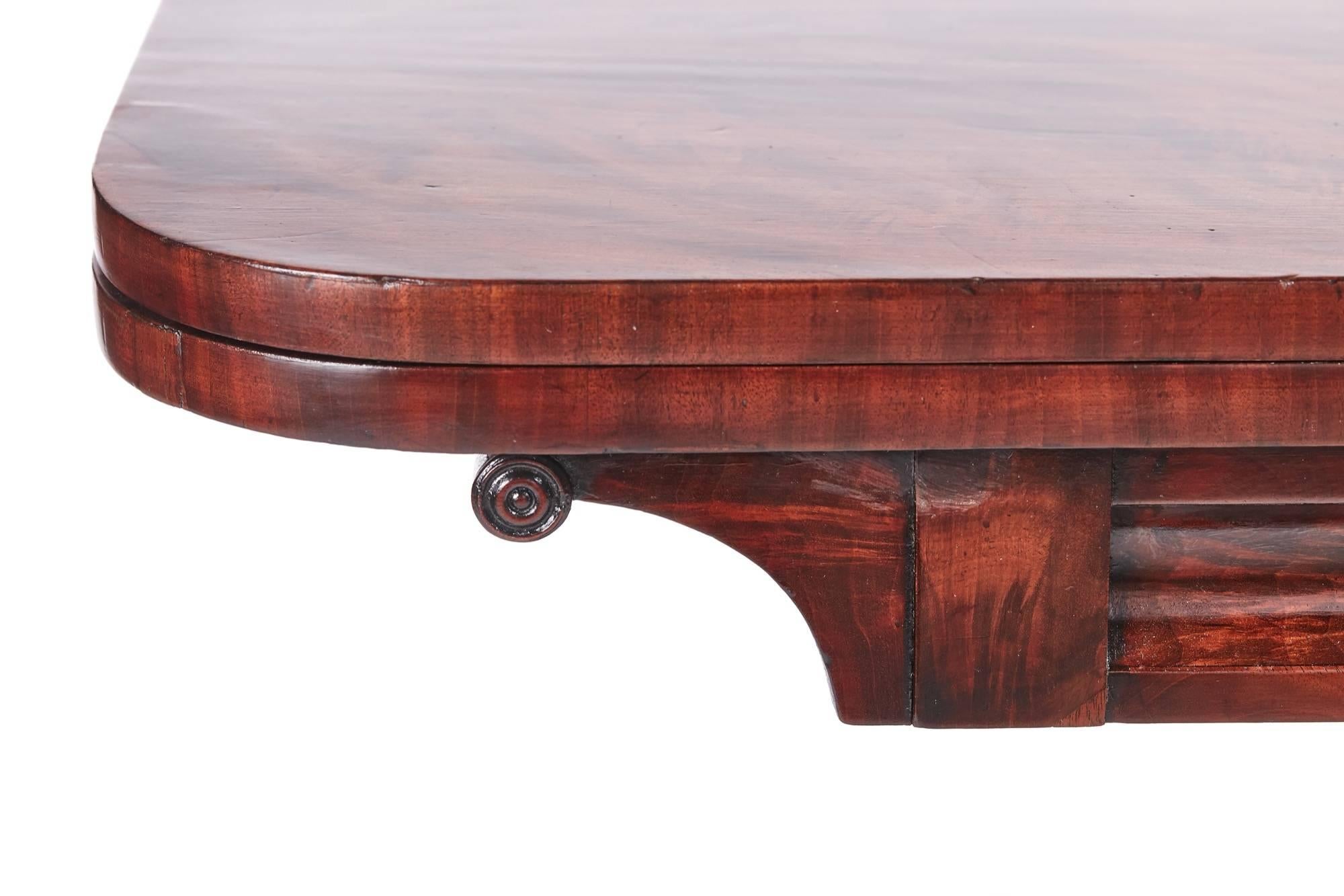 Quality Victorian Mahogany Card Table For Sale 4
