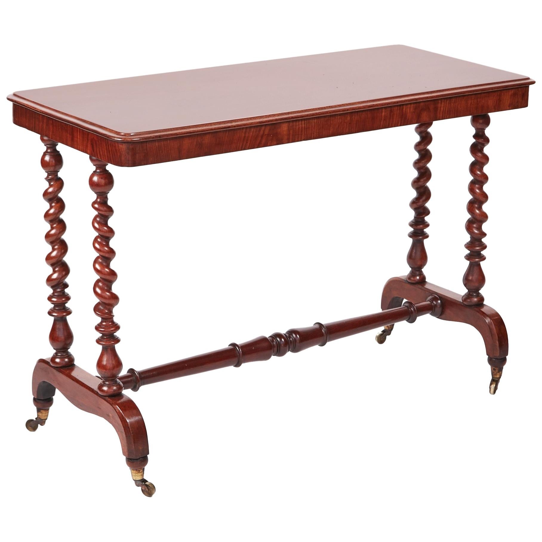 Quality Victorian Mahogany Side Table For Sale