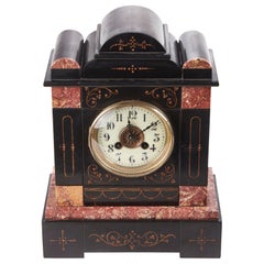 Quality Victorian Ornate 8 Day Marble Mantle Clock