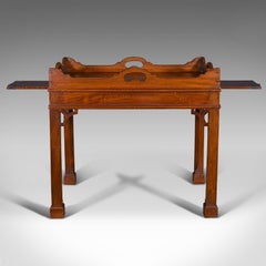 Quality Vintage Tray Table, English, Afternoon Tea, Stand, Chippendale Revival
