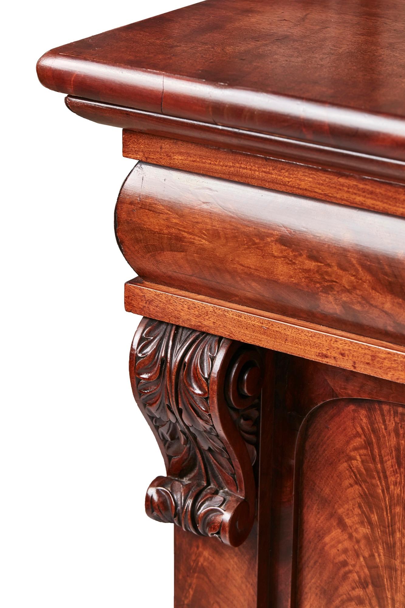 Quality William iv Carved Mahogany Sideboard 5