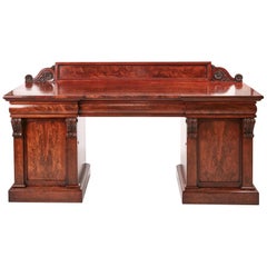 Antique Quality William iv Carved Mahogany Sideboard