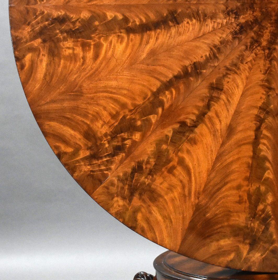 Quality William IV Mahogany Circular Breakfast Table 2