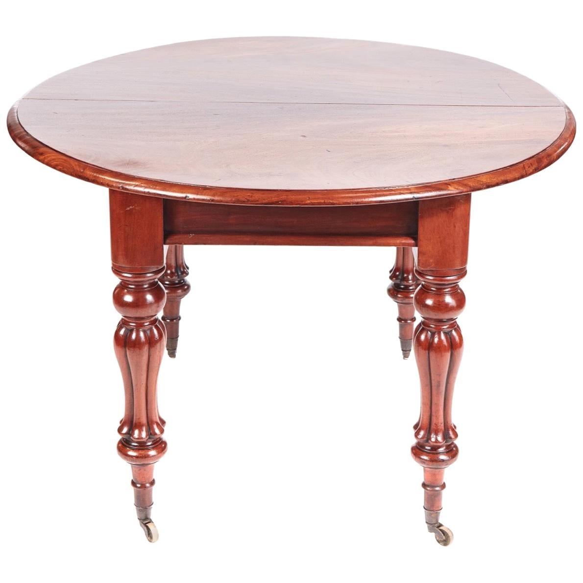 Quality Antique William IV Mahogany Extending Dining Table