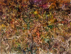 "Suelo del bosque a finales de octubre" (2024) Por Quang Ho, Pintura al óleo original