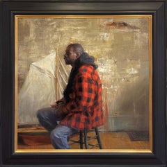 « Jack of All Trades » (2009) par Quang Ho, peinture originale de portrait à l'huile