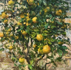 "Limonero" (2025) de Quang Ho, Pintura al óleo original de bodegón