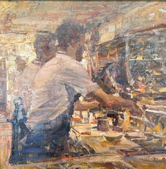 "Mizuna" (2024) By Quang Ho, Original Oil Still Life Painting