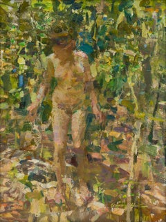 "Untitled" (2024) By Quang Ho, Original Oil Nude Portrait Painting