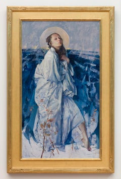 "Winter" (2024) By Quang Ho, Original Oil Portrait Painting