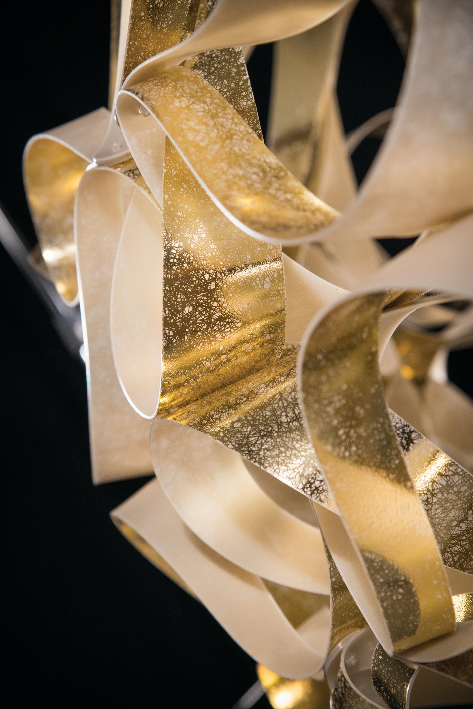Italian QUANTICA 120 - Suspension - GOLD - DESIGN BY ADRIANO RACHELE in vendita