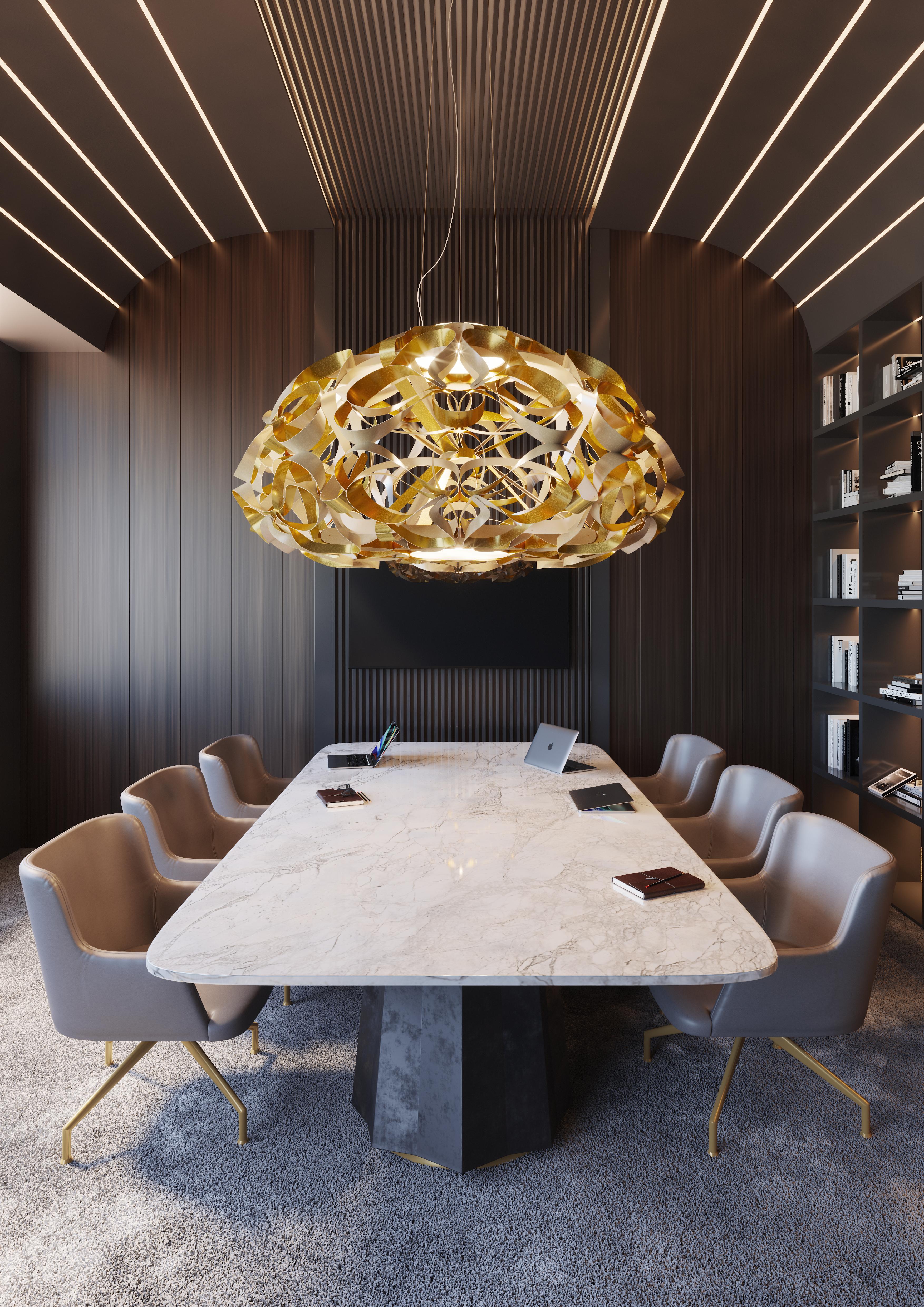 QUANTICA 120 - Suspension - GOLD - DESIGN BY ADRIANO RACHELE in vendita 1