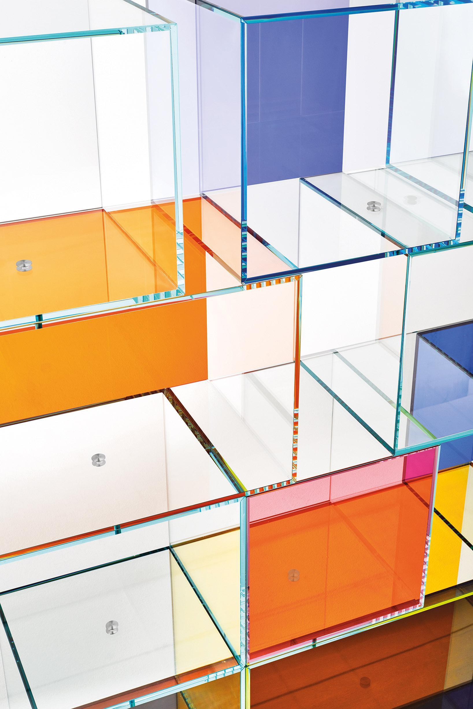 QUANTUM Großes Bücherregal, QUANTUM, von Piero Lissoni für Glas Italia (Italienisch) im Angebot