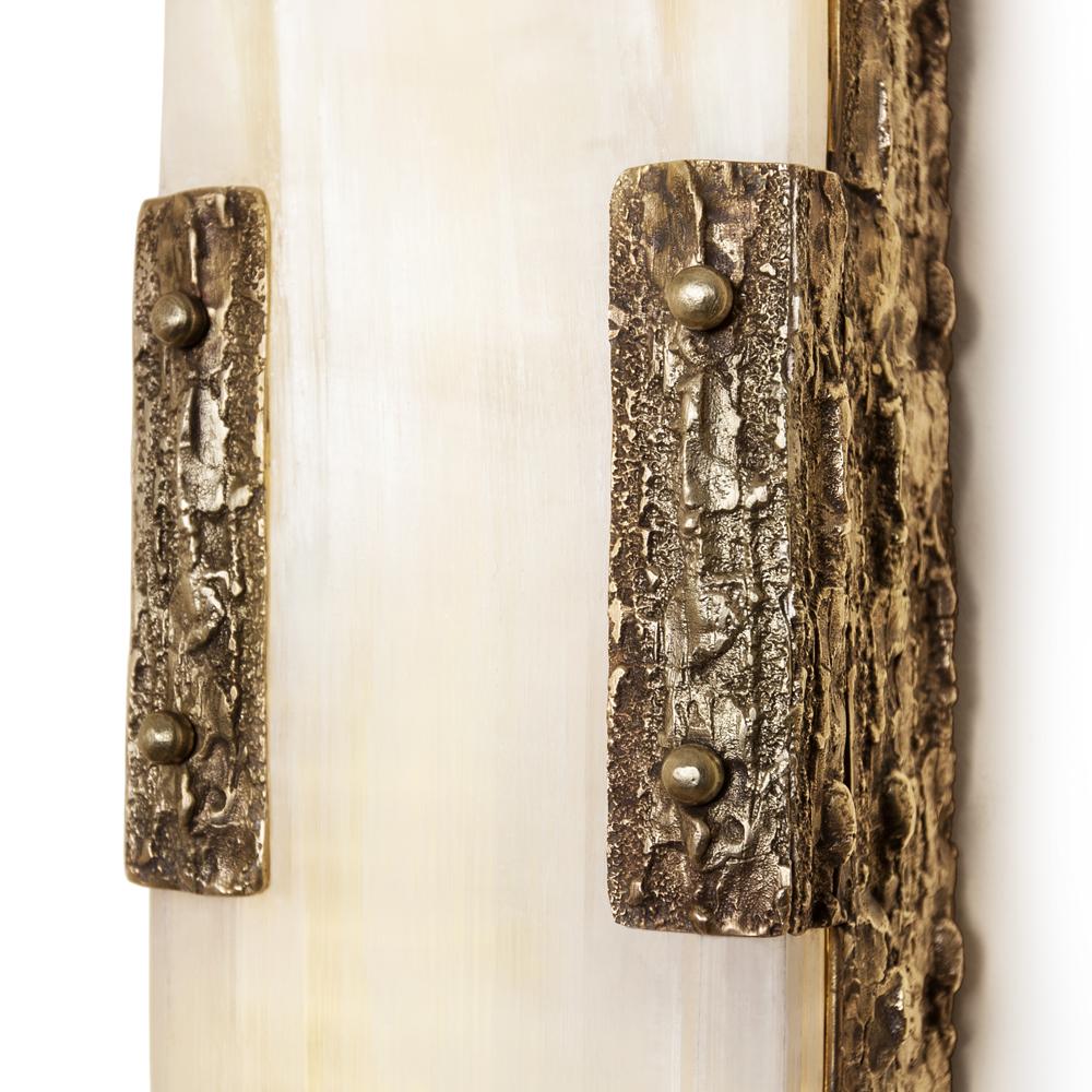 selenite wall sconce