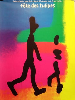 Quarez Tulip Festival Original Vintage Poster