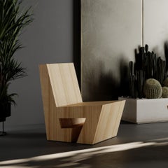 Quarry Zebrano Wood Armchair by Andrea Giomi