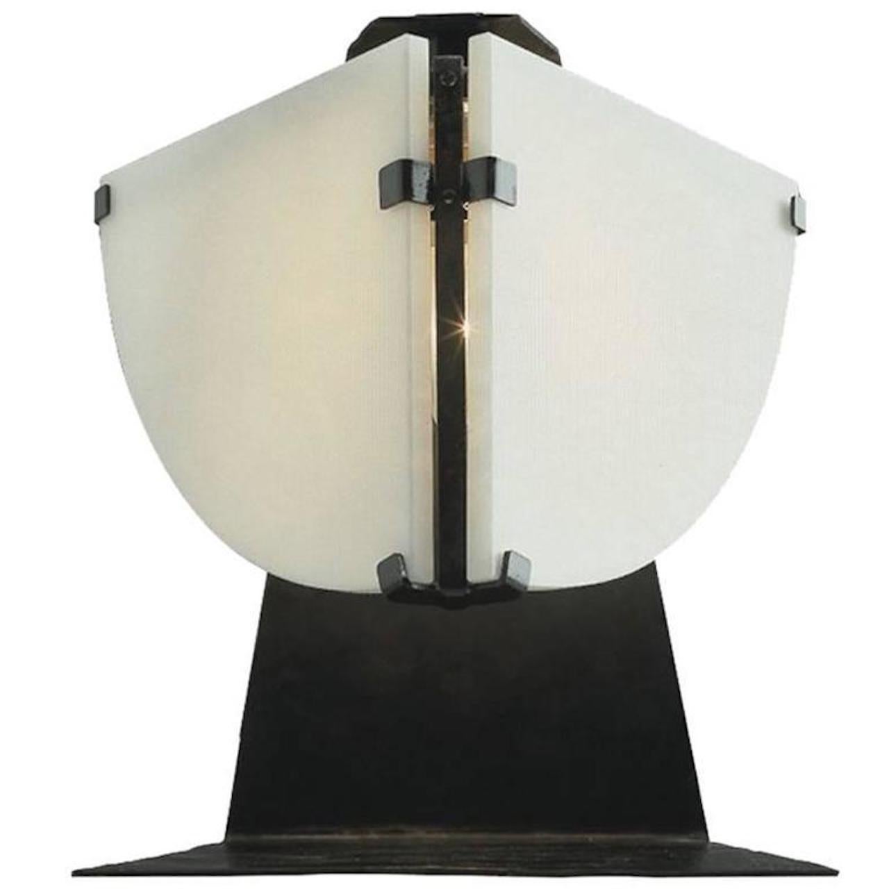 Mid-Century Modern Model RQF 132 Quart de Rond Table Lamp by Pierre Chareau for MCDE For Sale