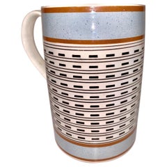 Quart Size Mochaware Mug England, circa 1820