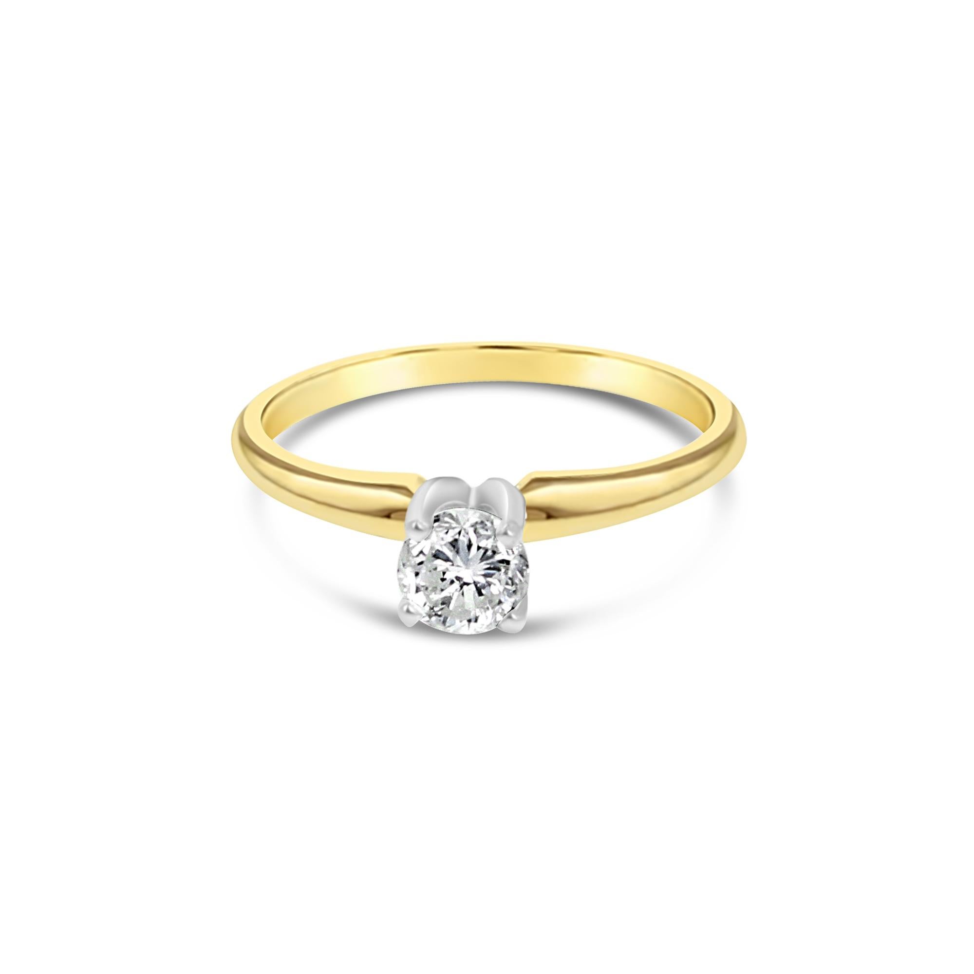 Bague de fiançailles à diamant solitaire brillant d'un quart de carat Neuf - En vente à Sugar Land, TX