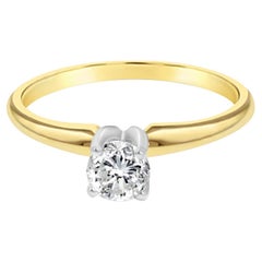 Quarter Carat Brilliant Solitaire Diamond Engagement Ring