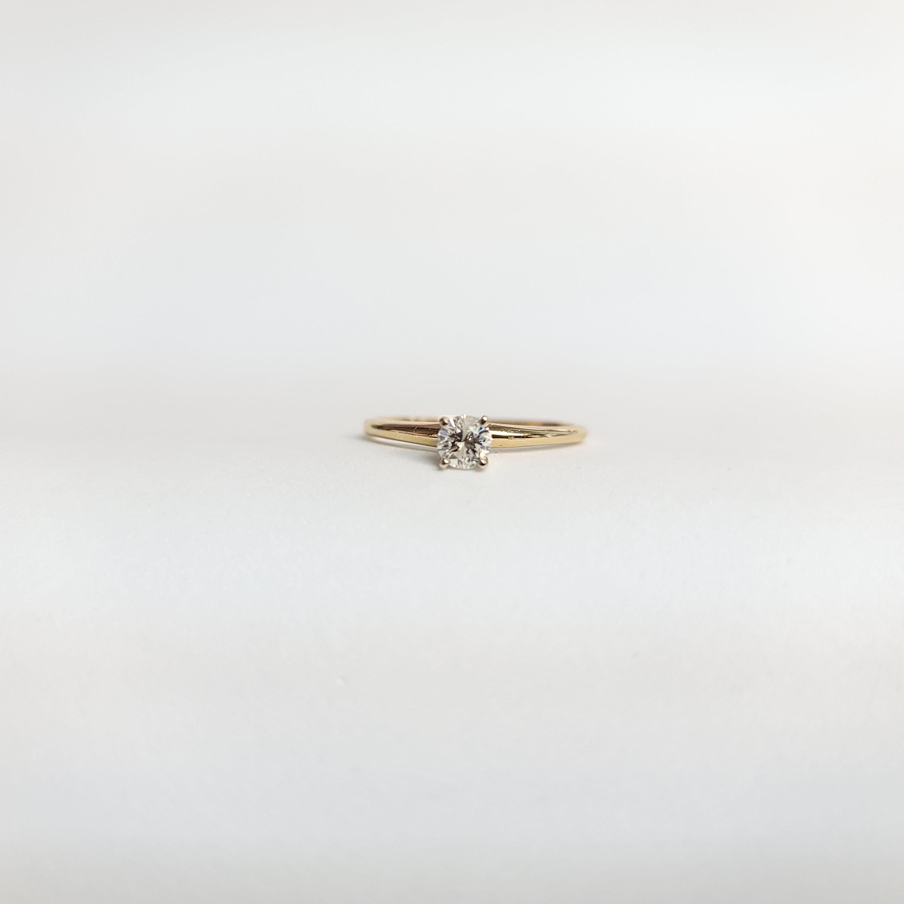 Bague de fiançailles à diamant solitaire d'un quart de carat Neuf - En vente à Sugar Land, TX