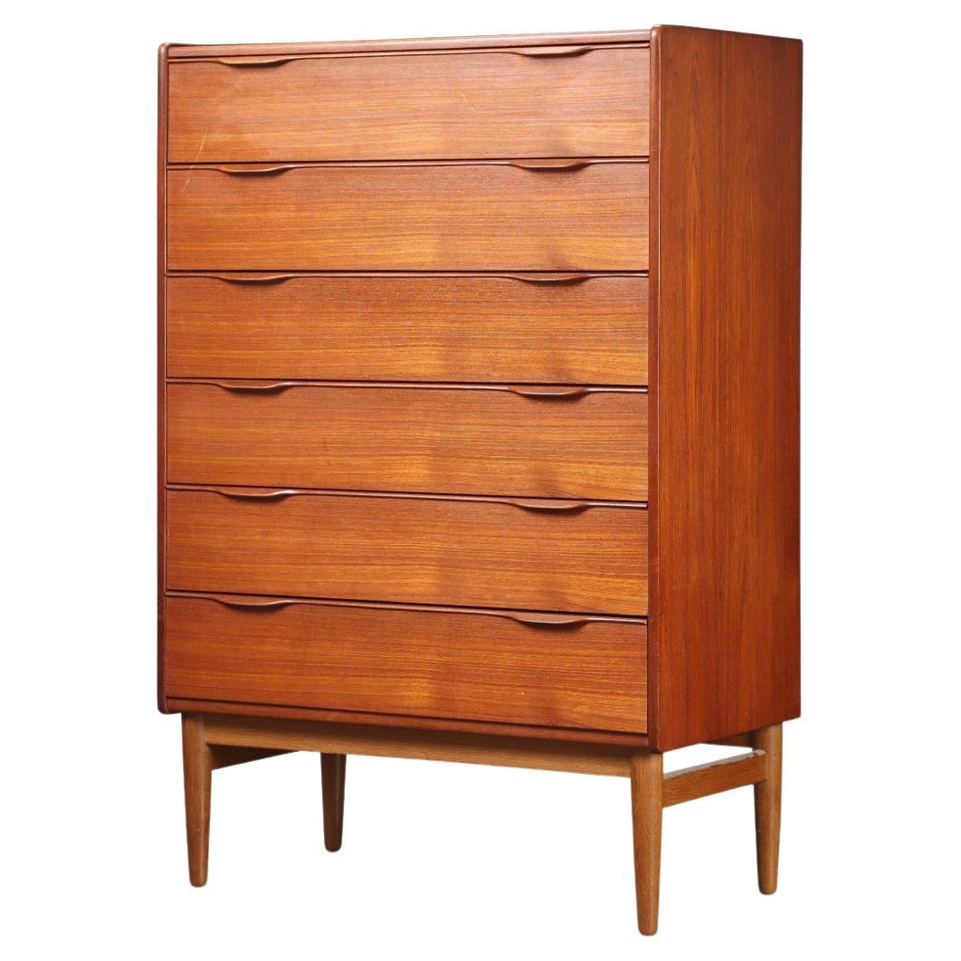 Danish Teak Highboy Dresser at 1stDibs