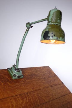 Quarter Sawn Oak and Cast Iron Drawing Table