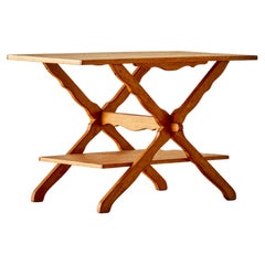 Quarter-Sawn Oak Bar Table in the Manner of Henning Kjaernulf