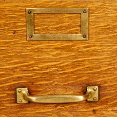 Quarter-Sawn Oak Globe File Cabinet