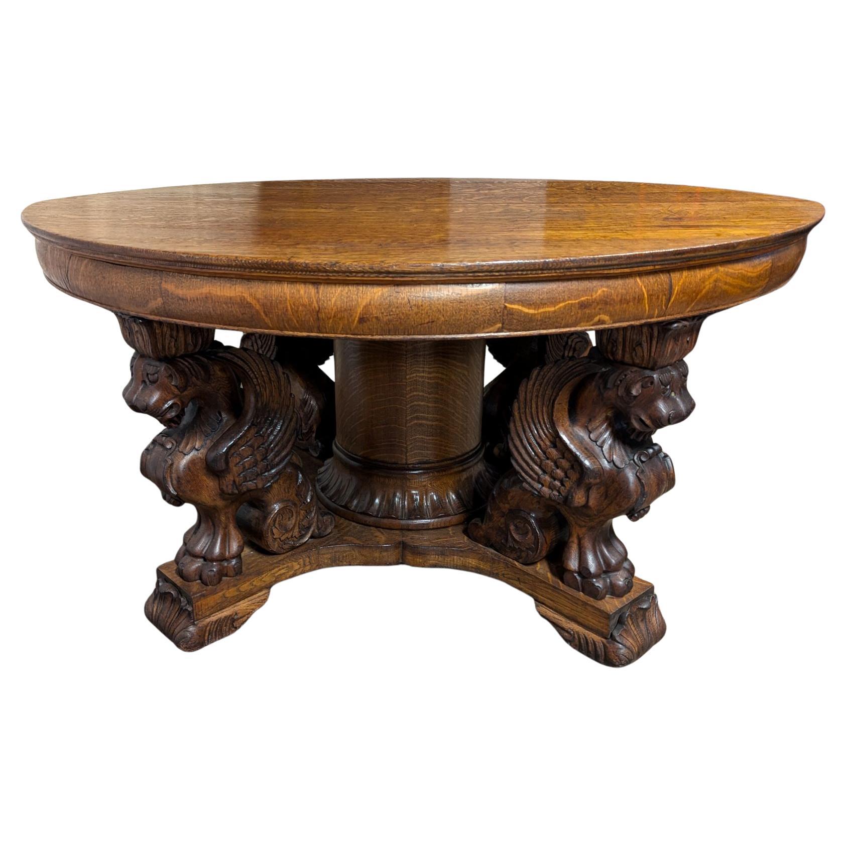 Quarter sawn Oak Horner Griffin Table