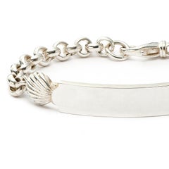 Susan Lister Locke Bracelet Quarterboard en argent sterling avec coquilles Saint-Jacques