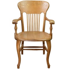 Quartersawn Oak Courtroom Chair