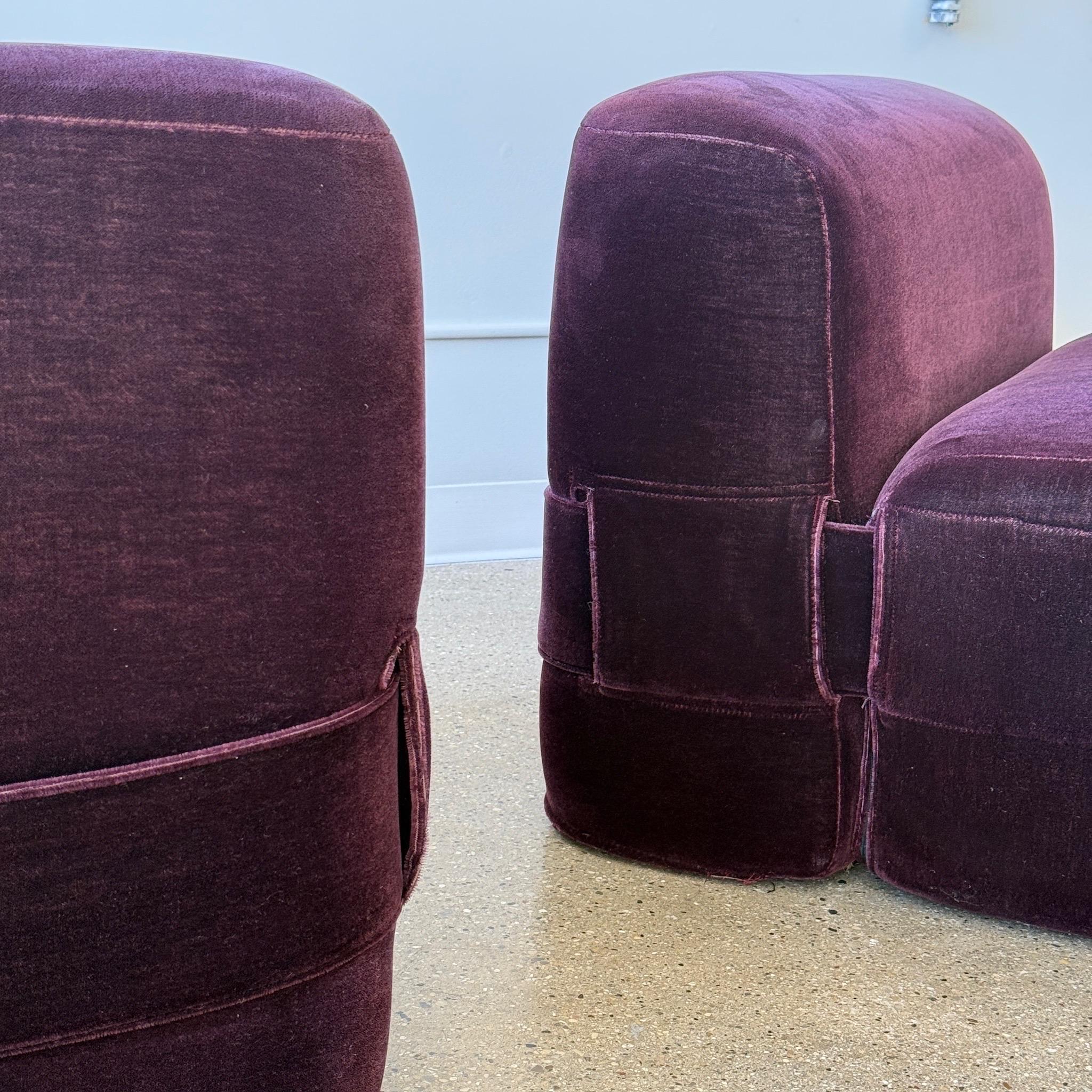 Mohair Quartet 932 Sedie di Mario Bellini per Cassina in vendita