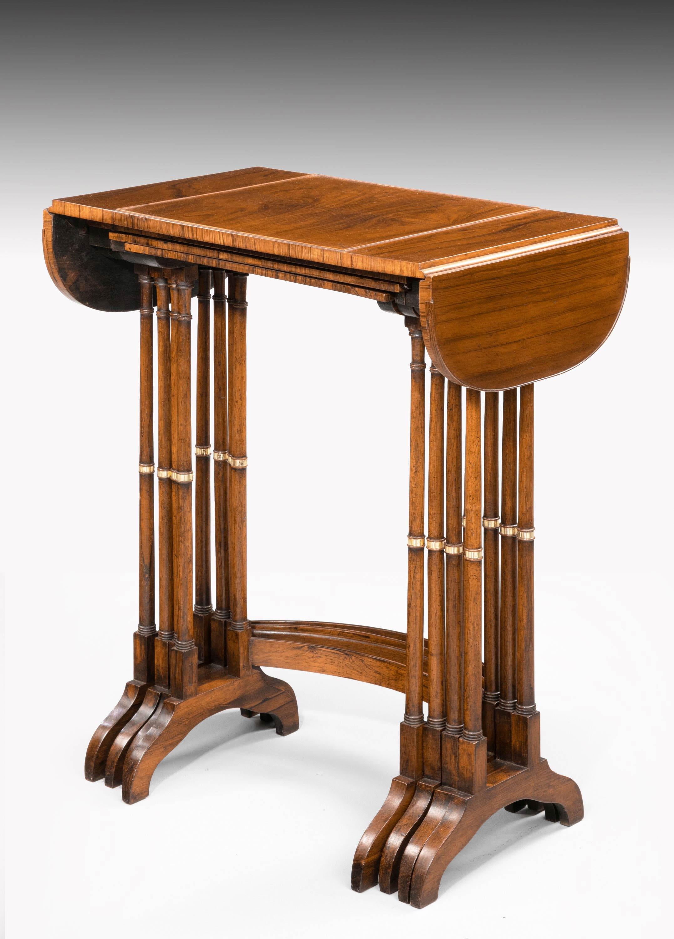 Wood Quartetto of Regency Period Tables