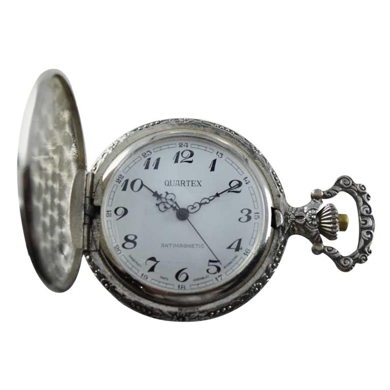 Quartex Hunters Case Pocket Watch, circa 1980s