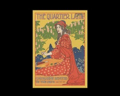 Quartier Latin, after Belle Époque Oil Painting by Louis John Rhead