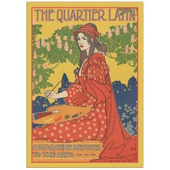 Quartier Latin, after Belle Époque Oil Painting by Louis John Rhead
