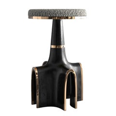 „Quartina“ Barhocker aus Edelstahl und Bronze, Istanbul